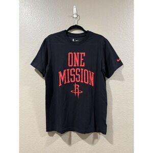 Nike NBA Houston Rockets Dri-Fit Shirt Black Red Medium